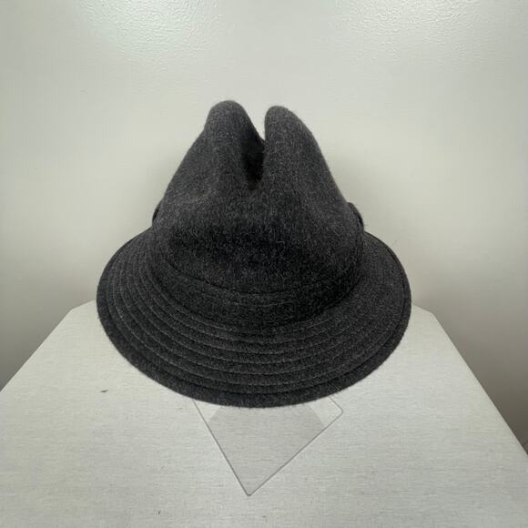 Luigi Baroni Dark Gray Men's Fedora Style Hat Made in Italy - Picture 2 of 10